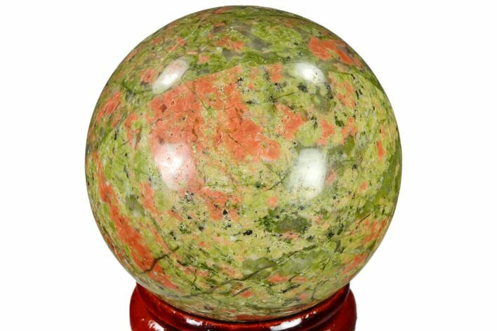 Polished Unakite Sphere - Canada #116138